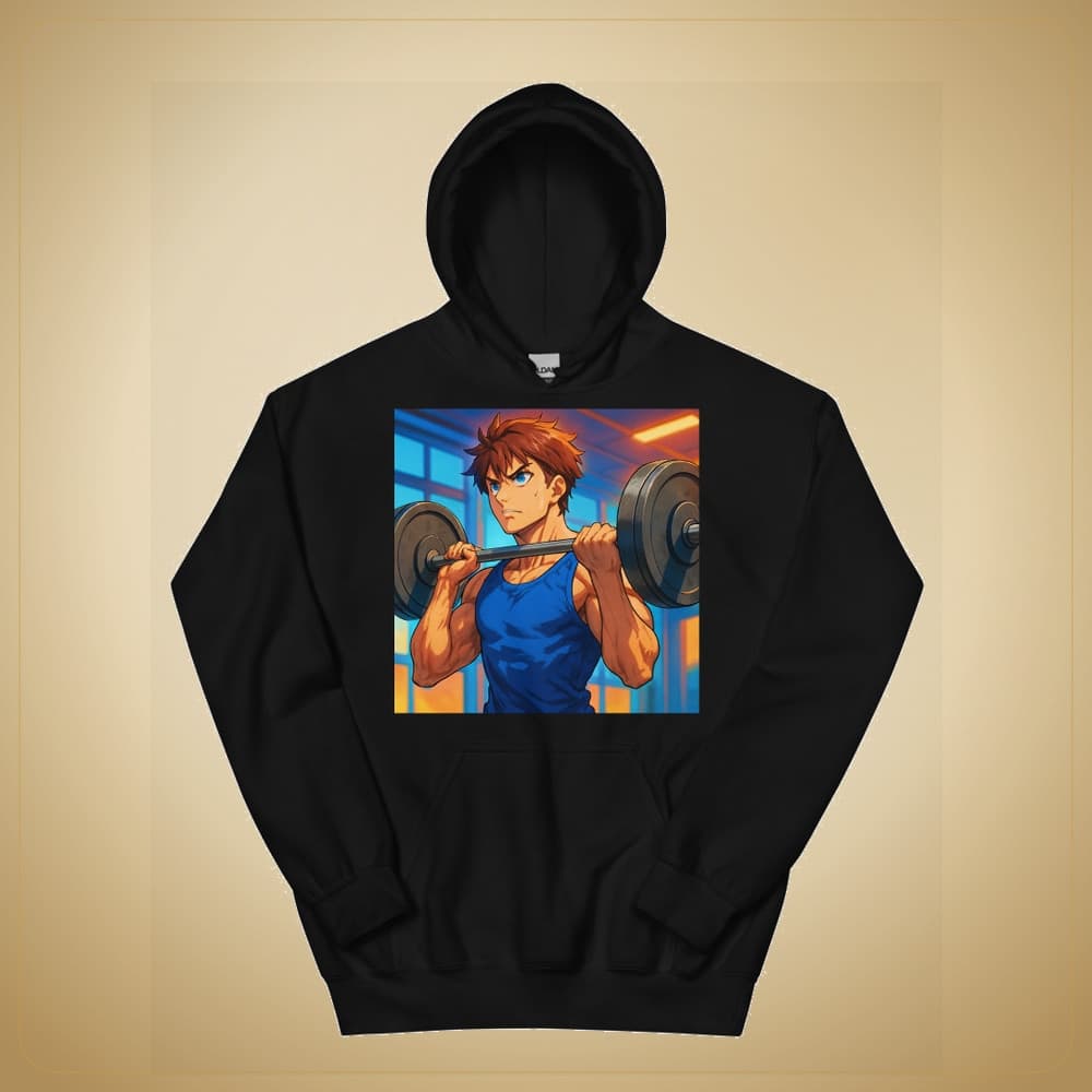 Black StorieVerse hoodie front print mockup