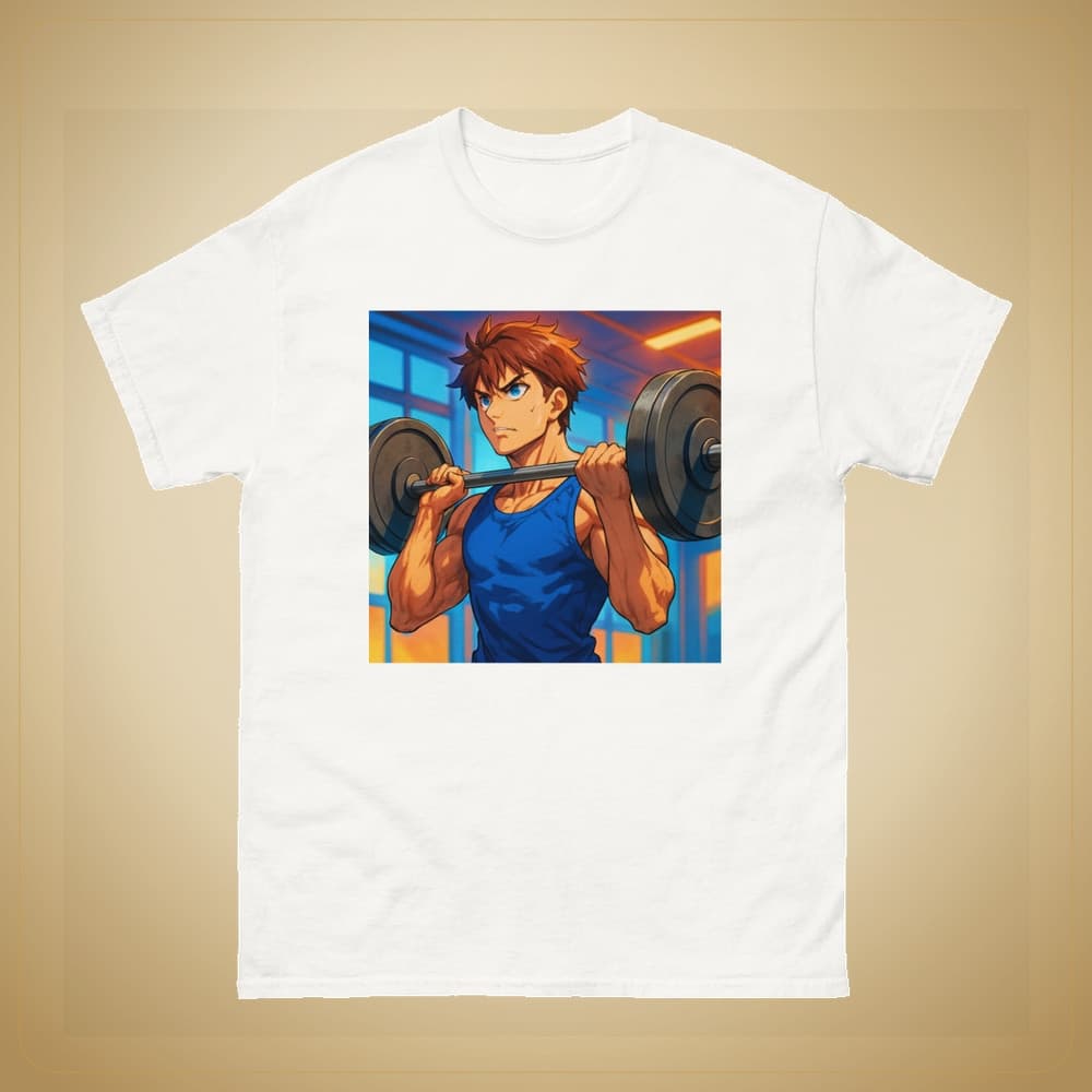 White StorieVerse T-shirt front print mockup